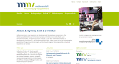 Desktop Screenshot of medienanstalt-mv.de
