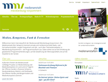 Tablet Screenshot of medienanstalt-mv.de